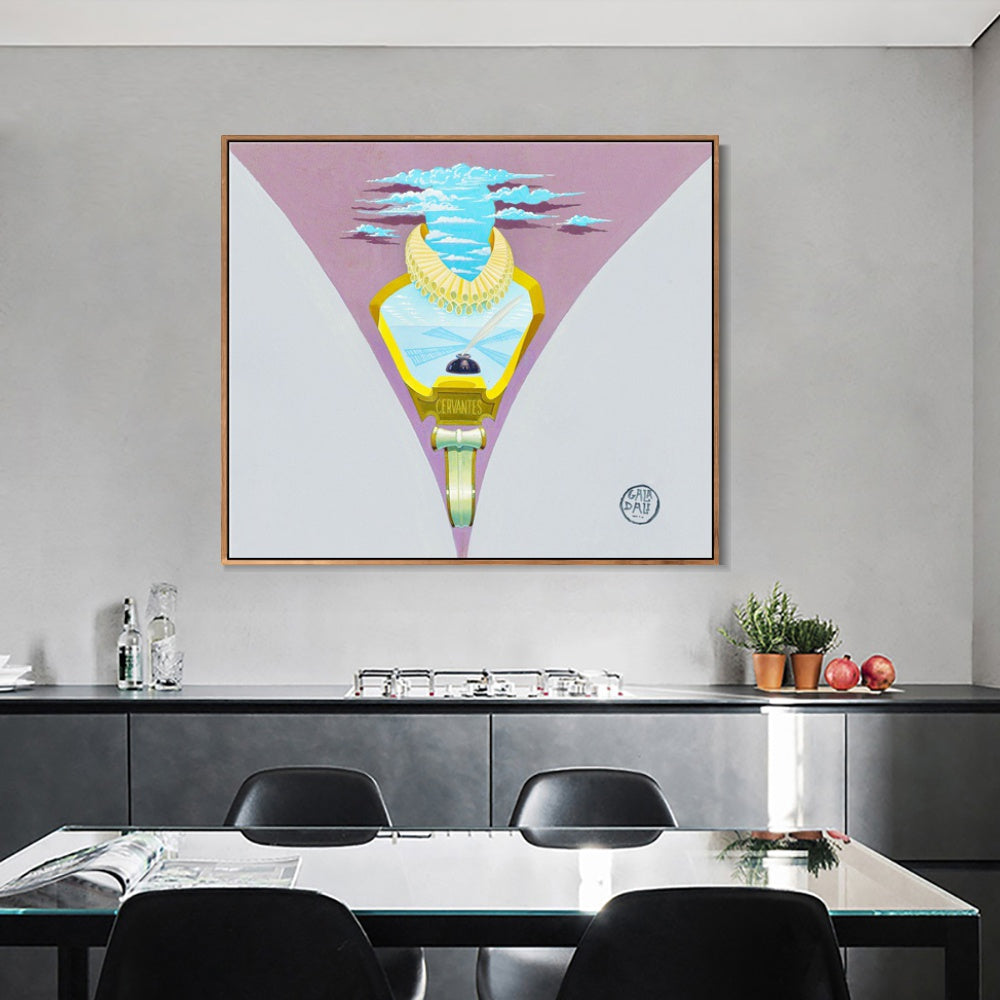 INVIN ART Framed Canvas Series#091 by Salvador Dal Wall Art Living Room Home Office Decorations