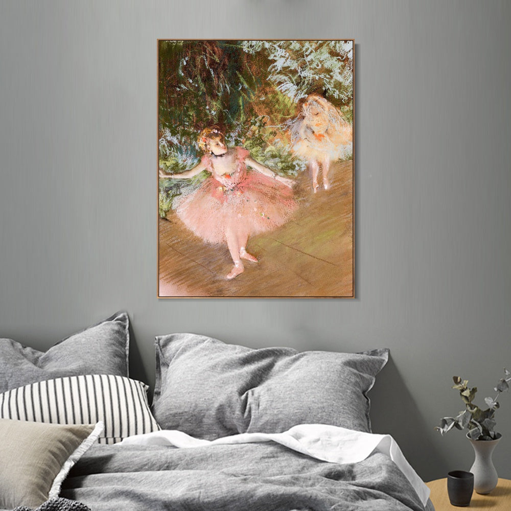 INVIN ART Framed Canvas Giclee Print Art Series#021 by Edgar Degas Wall Art