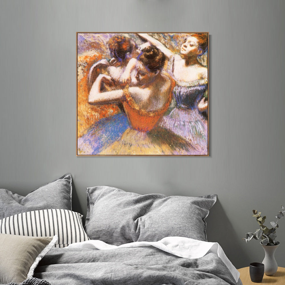 INVIN ART Framed Canvas Giclee Print Danseuses by Edgar Degas Wall Art