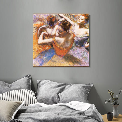 INVIN ART Framed Canvas Giclee Print Danseuses by Edgar Degas Wall Art Living Room Home Office Decorations