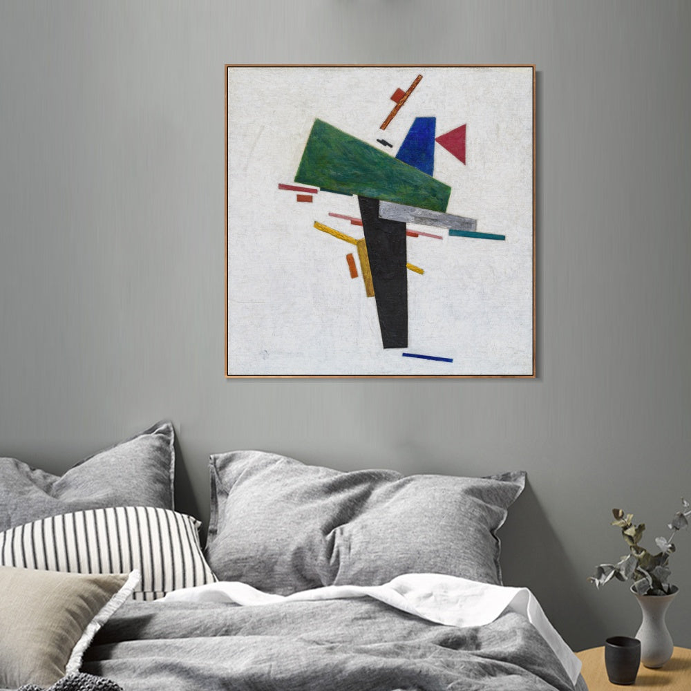 INVIN ART Framed Canvas Giclee Print Art Series#038 by Kasimir Malevich Wall Art Living Room Home Office Decorations