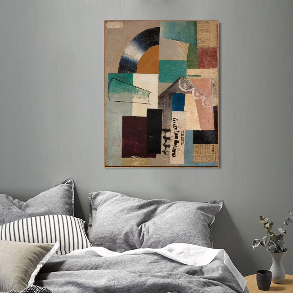 INVIN ART Framed Canvas Giclee Print Art Series#056 by Kasimir Malevich Wall Art Living Room Home Office Decorations