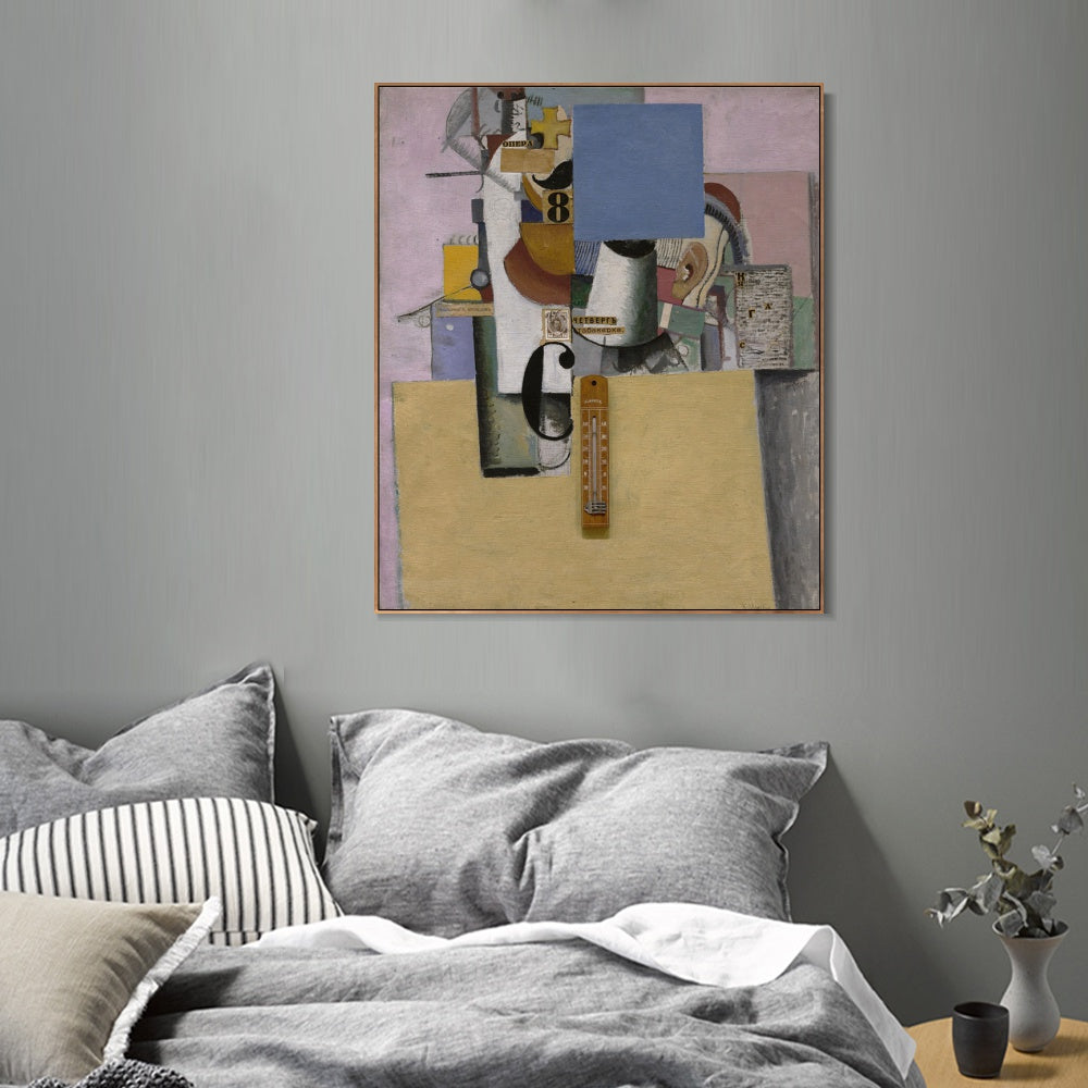 INVIN ART Framed Canvas Giclee Print Art Series#061 by Kasimir Malevich Wall Art Living Room Home Office Decorations