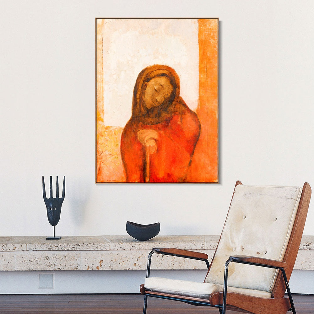 INVIN ART Framed Canvas Series#022 by Odilon Redon Wall Art Living Room Home Office Decorations