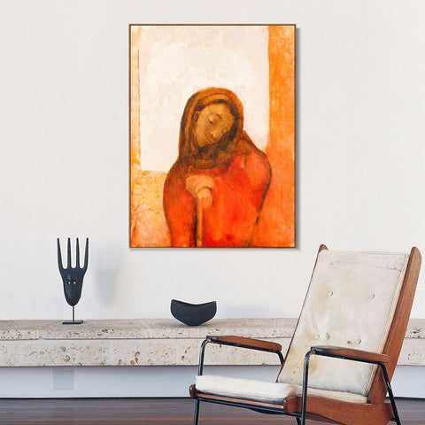 INVIN ART Framed Canvas Series#022 by Odilon Redon Wall Art Living Room Home Office Decorations