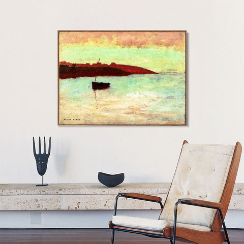 INVIN ART Framed Canvas Series#025 by Odilon Redon Wall Art Living Room Home Office Decorations