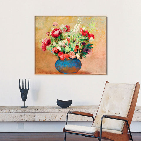INVIN ART Framed Canvas Series#035 by Odilon Redon Wall Art Living Room Home Office Decorations