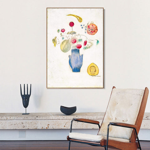 INVIN ART Framed Canvas Series#045 by Odilon Redon Wall Art Living Room Home Office Decorations