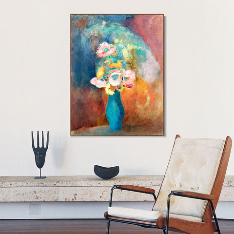 INVIN ART Framed Canvas Series#053 by Odilon Redon Wall Art Living Room Home Office Decorations
