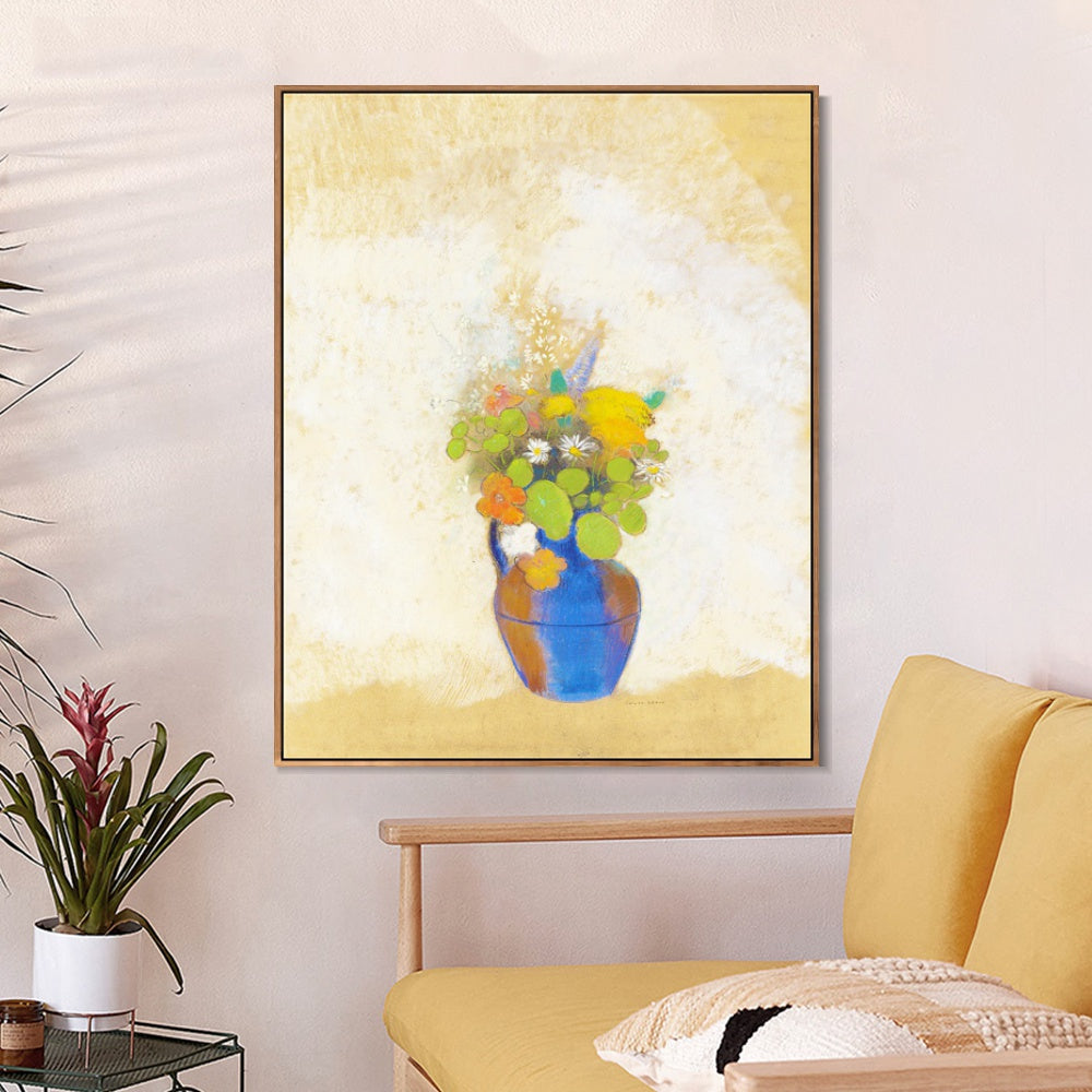 INVIN ART Framed Canvas Series#068 by Odilon Redon Wall Art Living Room Home Office Decorations