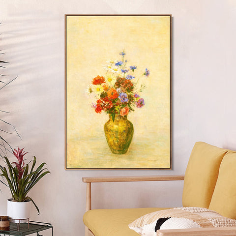 INVIN ART Framed Canvas Series#069 by Odilon Redon Wall Art Living Room Home Office Decorations