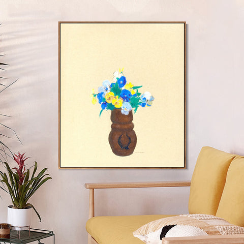 INVIN ART Framed Canvas Series#072 by Odilon Redon Wall Art Living Room Home Office Decorations