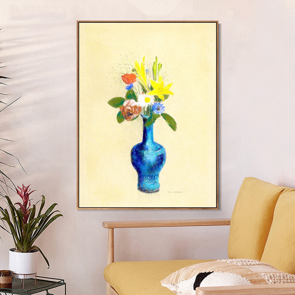 INVIN ART Framed Canvas Series#073 by Odilon Redon Wall Art Living Room Home Office Decorations