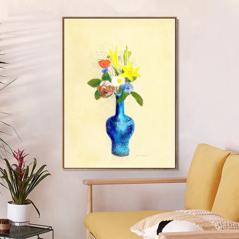 INVIN ART Framed Canvas Series#073 by Odilon Redon Wall Art Living Room Home Office Decorations
