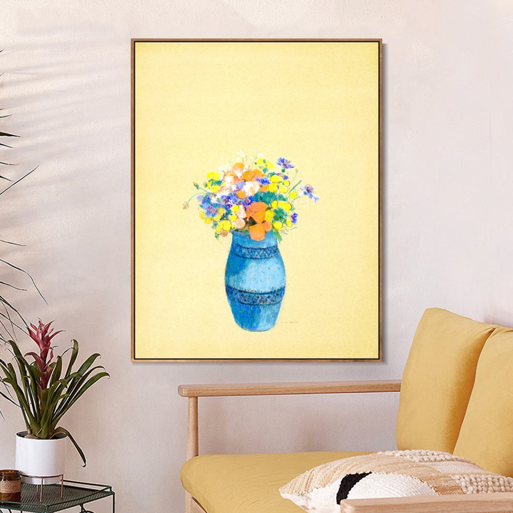 INVIN ART Framed Canvas Series#081 by Odilon Redon Wall Art Living Room Home Office Decorations