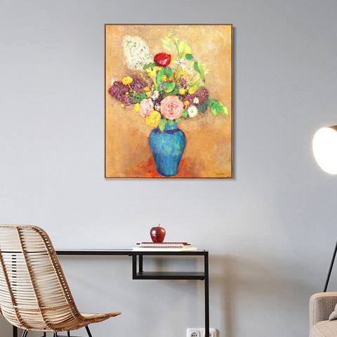 INVIN ART Framed Canvas Series#096 by Odilon Redon Wall Art Living Room Home Office Decorations