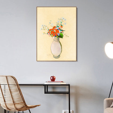 INVIN ART Framed Canvas Series#097 by Odilon Redon Wall Art Living Room Home Office Decorations