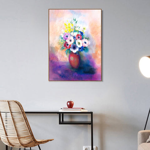 INVIN ART Framed Canvas Series#099 by Odilon Redon Wall Art Living Room Home Office Decorations