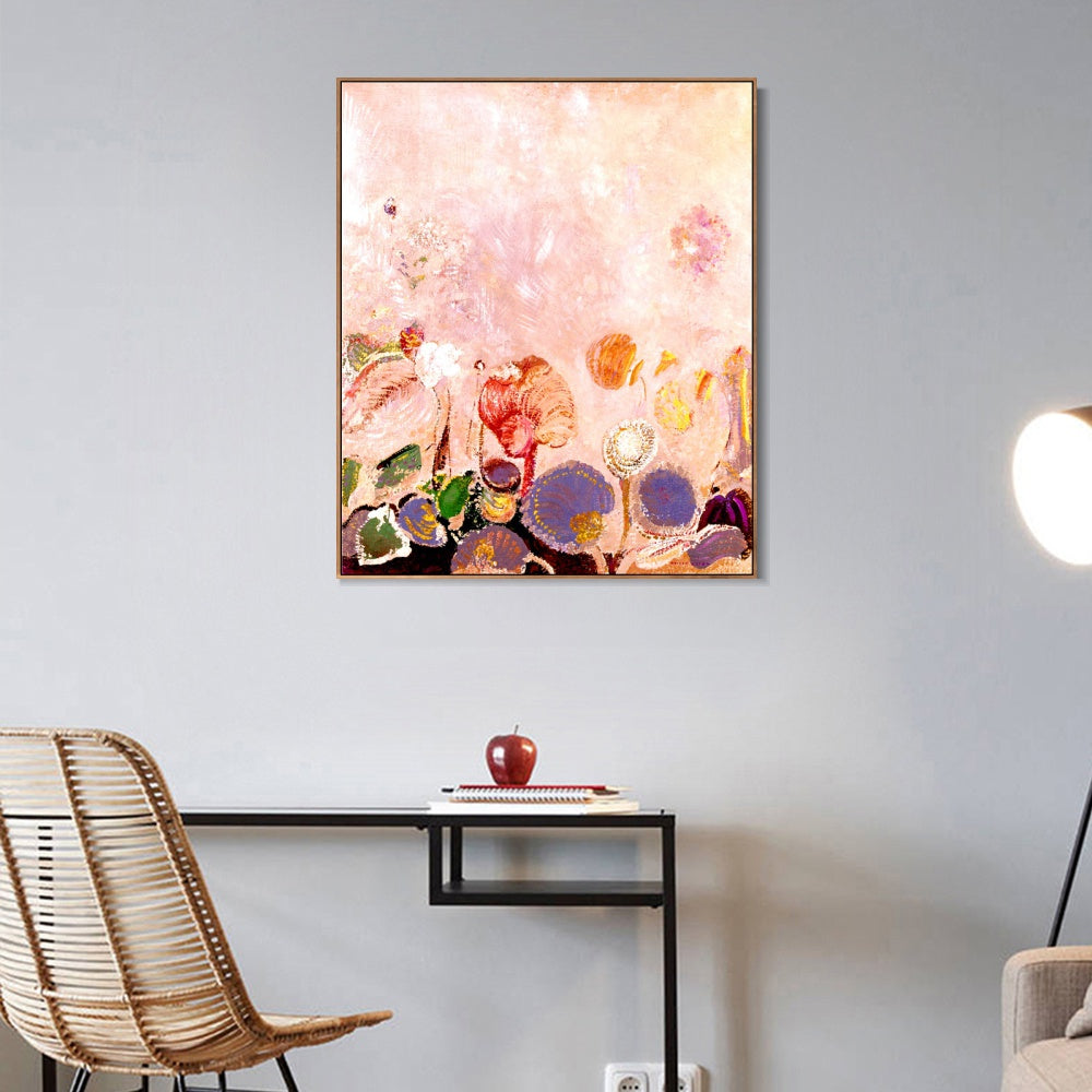 INVIN ART Framed Canvas Series#128 by Odilon Redon Wall Art Living Room Home Office Decorations