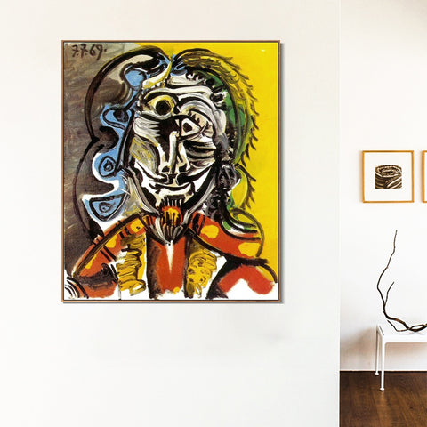INVIN ART Framed Canvas Giclee Print Art Series#367 by Pablo Picasso Wall Art Living Room Home Office Decorations