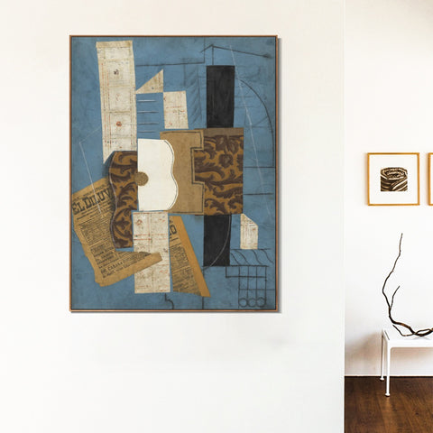 INVIN ART Framed Canvas Giclee Print Art Series#371 by Pablo Picasso Wall Art Living Room Home Office Decorations