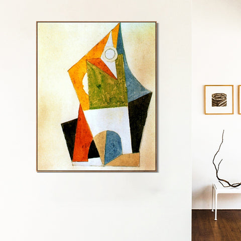INVIN ART Framed Canvas Giclee Print Art 1920 Composition by Pablo Picasso Wall Art Living Room Home Office Decorations