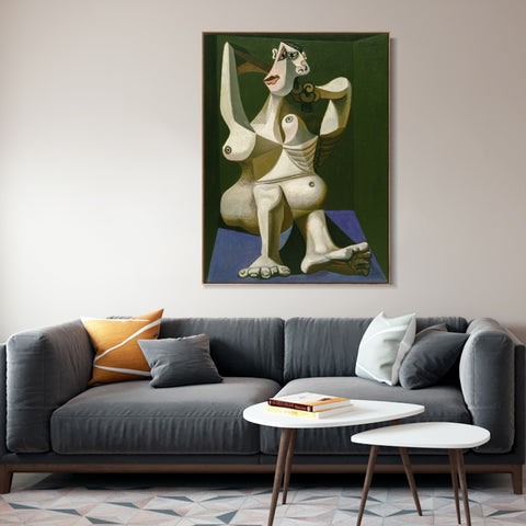 INVIN ART Framed Canvas Giclee Print Art Series#387 by Pablo Picasso Wall Art Living Room Home Office Decorations