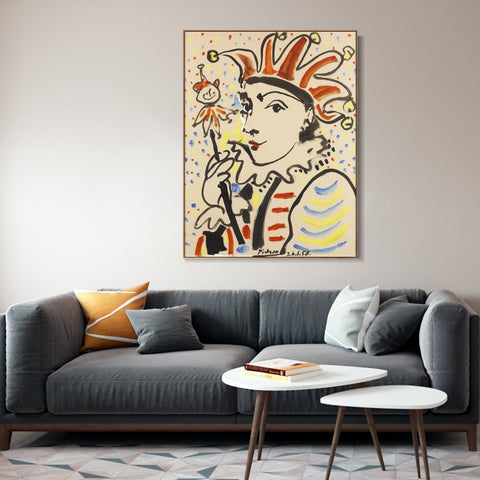 INVIN ART Framed Canvas Giclee Print Art Series#392 by Pablo Picasso Wall Art Living Room Home Office Decorations