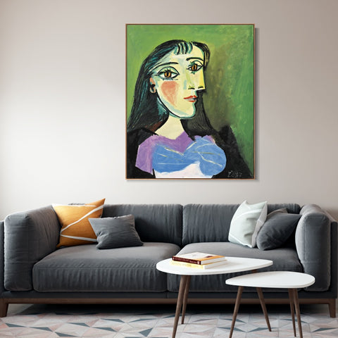 INVIN ART Framed Canvas Giclee Print Art Series#401 by Pablo Picasso Wall Art Living Room Home Office Decorations