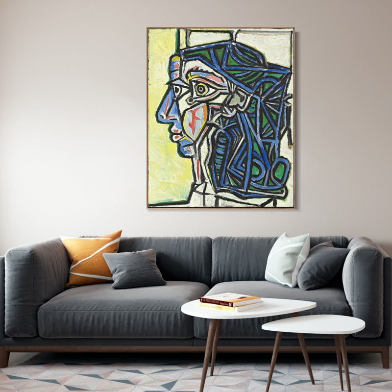 INVIN ART Framed Canvas Giclee Print Art Series#404 by Pablo Picasso Wall Art