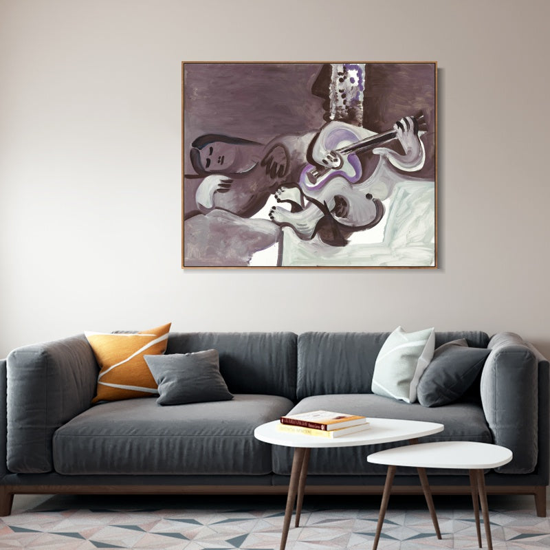 INVIN ART Framed Canvas Giclee Print Art Series#405 by Pablo Picasso Wall Art