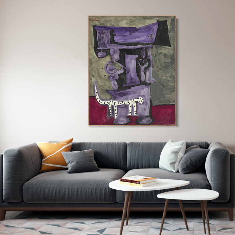 INVIN ART Framed Canvas Giclee Print Art Series#409 by Pablo Picasso Wall Art
