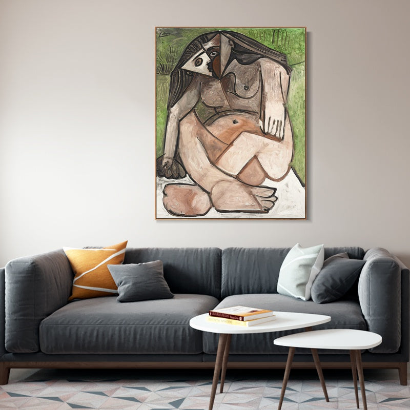 INVIN ART Framed Canvas Giclee Print Art Series#414 by Pablo Picasso Wall Art