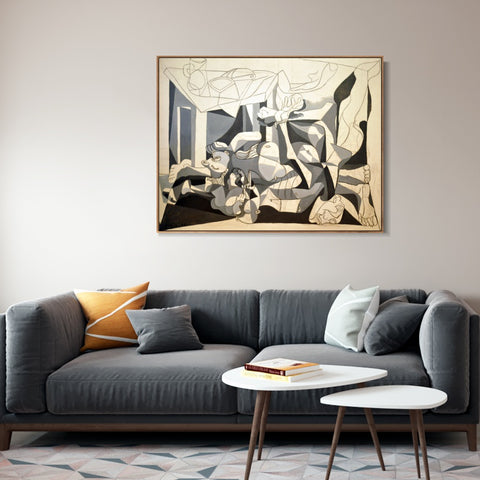 INVIN ART Framed Canvas Giclee Print Art Series#419 by Pablo Picasso Wall Art Living Room Home Office Decorations