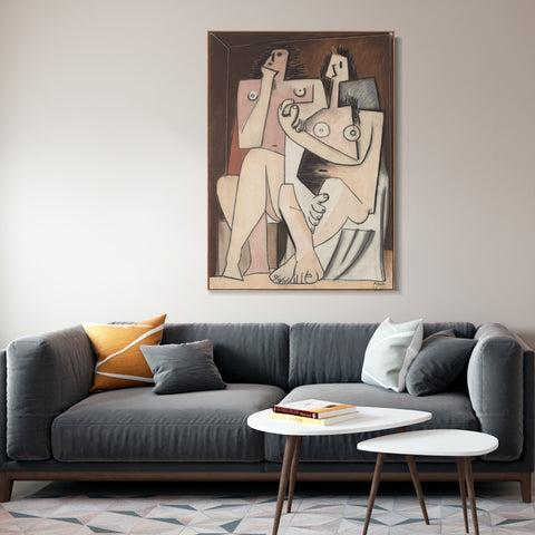 INVIN ART Framed Canvas Giclee Print Art Series#429 by Pablo Picasso Wall Art Living Room Home Office Decorations