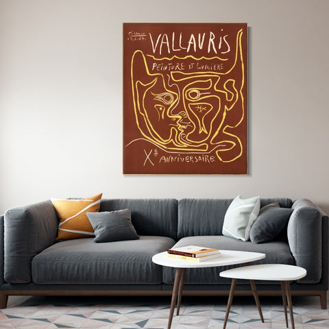 INVIN ART Framed Canvas Giclee Print Art Series#430 by Pablo Picasso Wall Art Living Room Home Office Decorations