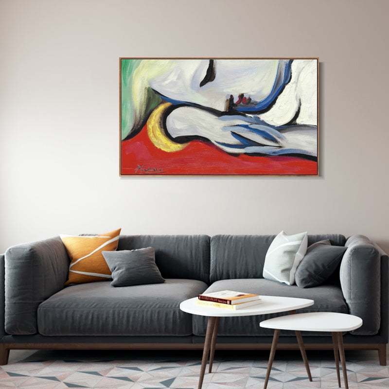 INVIN ART Framed Canvas Giclee Print Art Series#444 by Pablo Picasso Wall Art