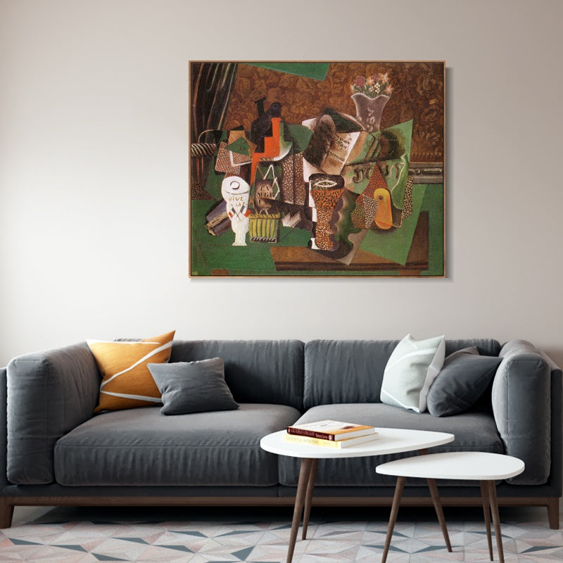 INVIN ART Framed Canvas Giclee Print Art Series#455 by Pablo Picasso Wall Art