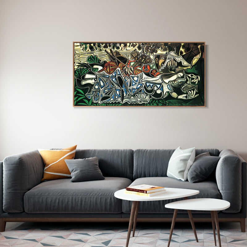 INVIN ART Framed Canvas Giclee Print Art Series#456 by Pablo Picasso Wall Art