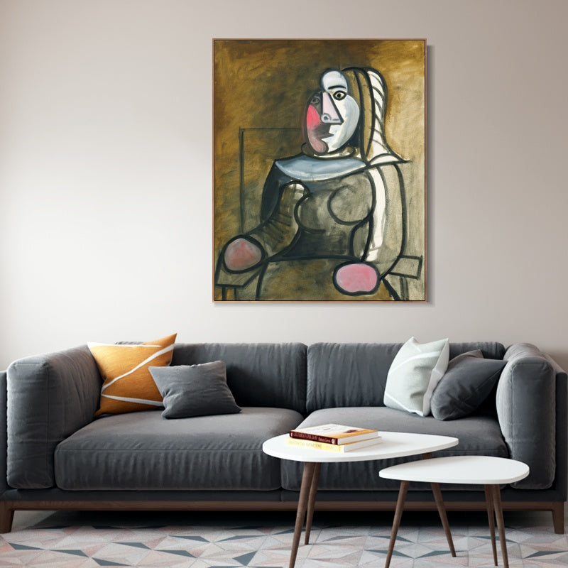 INVIN ART Framed Canvas Giclee Print Art Series#463 by Pablo Picasso Wall Art