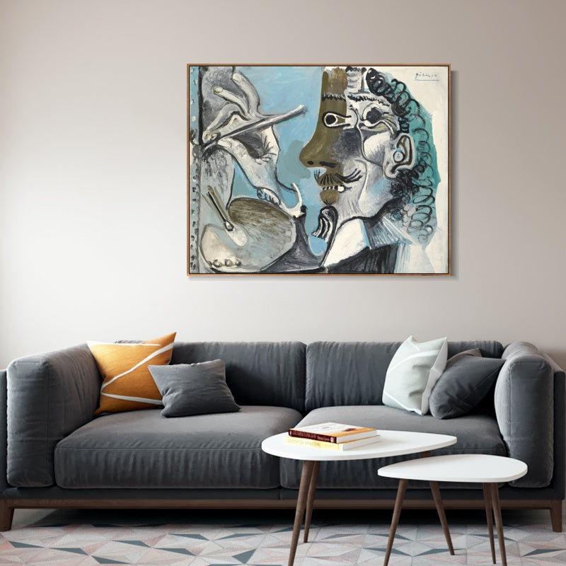 INVIN ART Framed Canvas Giclee Print Art Series#464 by Pablo Picasso Wall Art