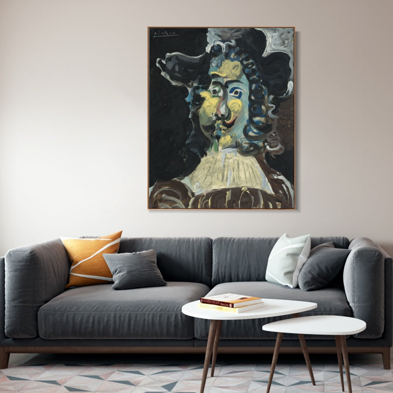 INVIN ART Framed Canvas Giclee Print Art Series#465 by Pablo Picasso Wall Art