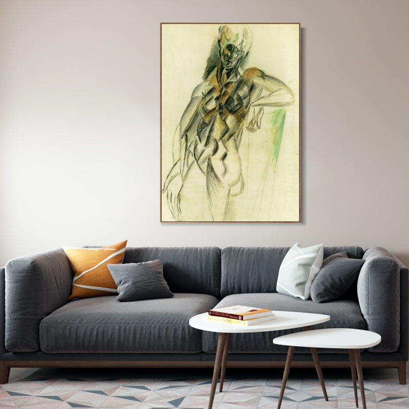INVIN ART Framed Canvas Giclee Print Art 1909 Nude standing upright by Pablo Picasso Wall Art