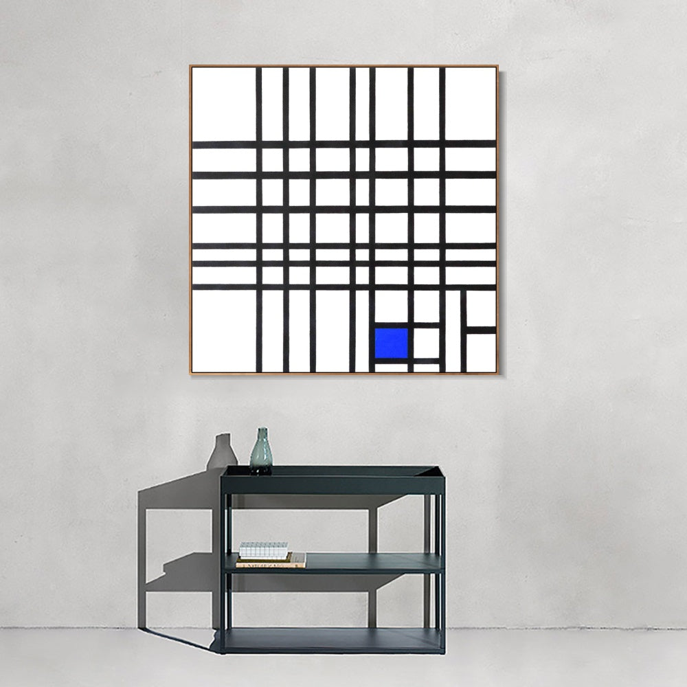 INVIN ART Framed Canvas Series#018 by Piet Cornelies Mondrian Wall Art Living Room Home Office Decorations