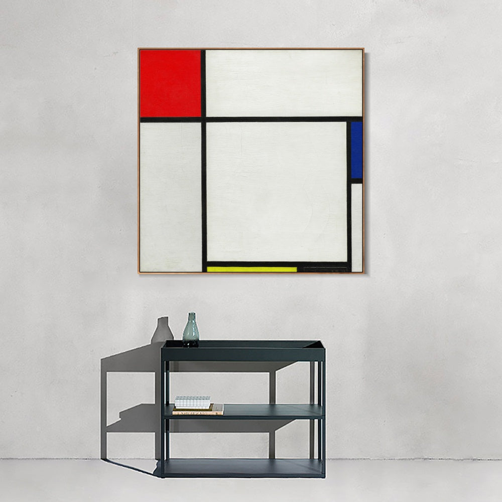 INVIN ART Framed Canvas Series#025 by Piet Cornelies Mondrian Wall Art Living Room Home Office Decorations