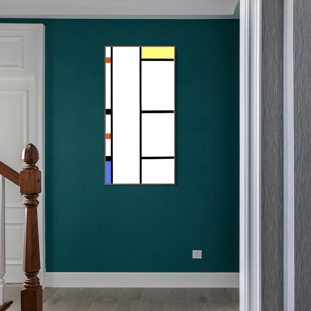 INVIN ART Framed Canvas Series#058 by Piet Cornelies Mondrian Wall Art Living Room Home Office Decorations