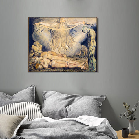 INVIN ART Framed Canvas Giclee Print Art Finals Week As Told by William Blake Wall Art Living Room Home Office Decorations