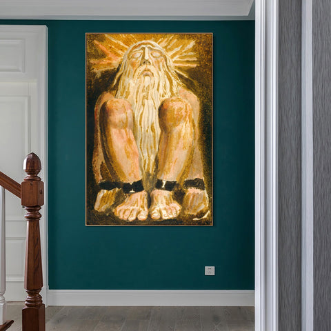 INVIN ART Framed Canvas Giclee Print Art Finals Week As Told by William Blake Wall Art Living Room Home Office Decorations