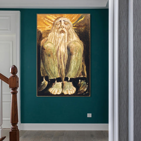 INVIN ART Framed Canvas Giclee Print Art Finals Week As Told#2 by William Blake Wall Art Living Room Home Office Decorations