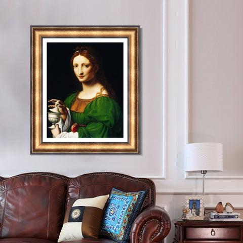 INVIN ART Framed Canvas Art Giclee Print Series#006 by Leonardo da Vinci Wall Art Living Room Home Office Decorations